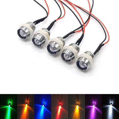 5db 8 mm-es előre bekábelezett LED-ek Izzó Ultra Bright Emitting Dióda jelzőlámpák 3V 5V6V 9V 12V 24V 36V 48V 110V 220V 12mm Paneltartó