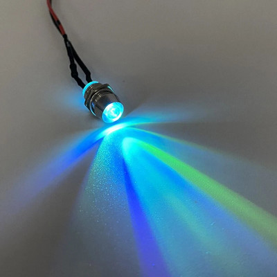 5db 8 mm-es előre bekábelezett LED-ek Izzó Ultra Bright Emitting Dióda jelzőlámpák 3V 5V6V 9V 12V 24V 36V 48V 110V 220V 12mm Paneltartó