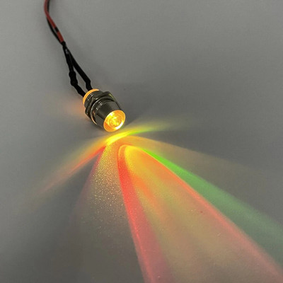 5db 8 mm-es előre bekábelezett LED-ek Izzó Ultra Bright Emitting Dióda jelzőlámpák 3V 5V6V 9V 12V 24V 36V 48V 110V 220V 12mm Paneltartó