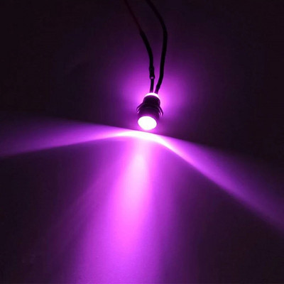 5db 8 mm-es előre bekábelezett LED-ek Izzó Ultra Bright Emitting Dióda jelzőlámpák 3V 5V6V 9V 12V 24V 36V 48V 110V 220V 12mm Paneltartó