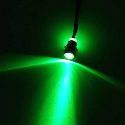 5db 8 mm-es előre bekábelezett LED-ek Izzó Ultra Bright Emitting Dióda jelzőlámpák 3V 5V6V 9V 12V 24V 36V 48V 110V 220V 12mm Paneltartó