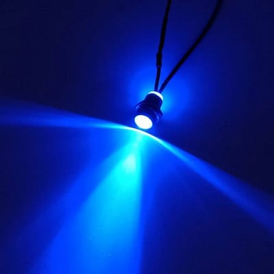 5db 8 mm-es előre bekábelezett LED-ek Izzó Ultra Bright Emitting Dióda jelzőlámpák 3V 5V6V 9V 12V 24V 36V 48V 110V 220V 12mm Paneltartó