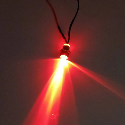 5db 8 mm-es előre bekábelezett LED-ek Izzó Ultra Bright Emitting Dióda jelzőlámpák 3V 5V6V 9V 12V 24V 36V 48V 110V 220V 12mm Paneltartó