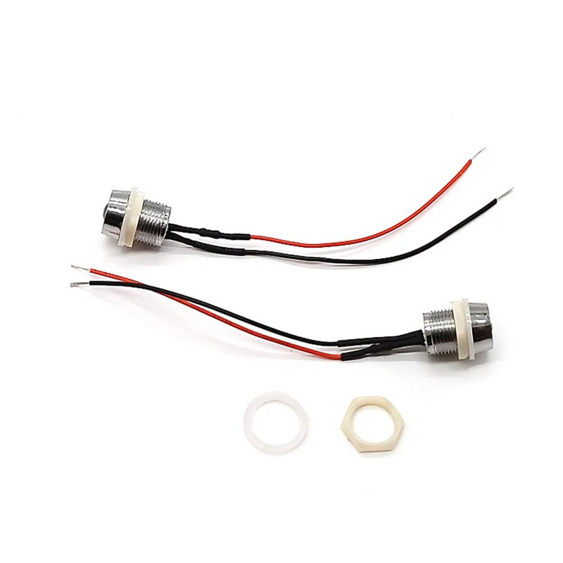 5db 8 mm-es előre bekábelezett LED-ek Izzó Ultra Bright Emitting Dióda jelzőlámpák 3V 5V6V 9V 12V 24V 36V 48V 110V 220V 12mm Paneltartó