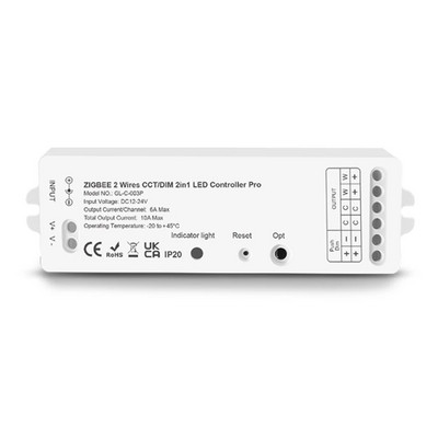 Priguši za zagrijavanje ZigBee 3.0 2 žice CCT/DIM kontroler LED trake Rad sa SmartThings aplikacijom Alexa Smartlife Glasovni RF daljinski upravljač