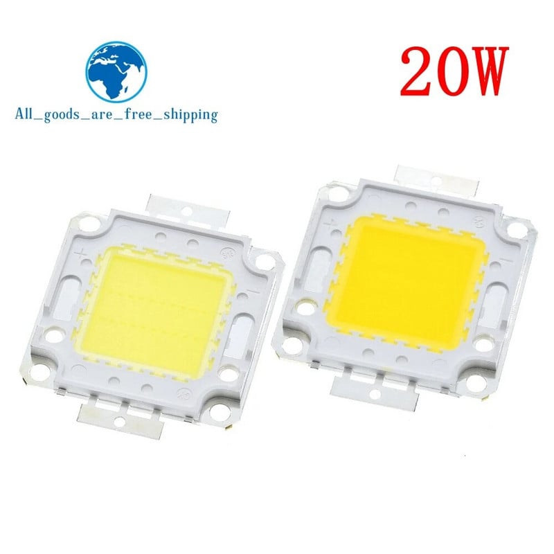 Balta / Šiltai balta 10W 20W 30W 50W 100W LED lemputė Chip DC 12V 36V COB Integruota LED lemputė "Pasidaryk pats" prožektorių prožektorių lemputė