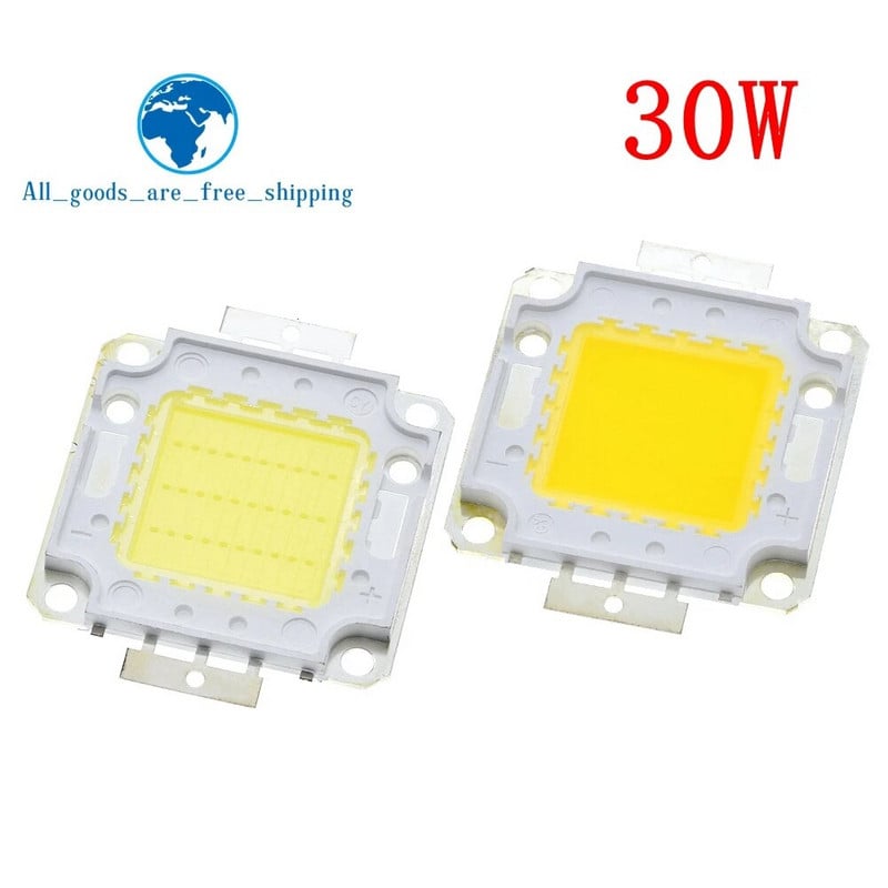 Balta / Šiltai balta 10W 20W 30W 50W 100W LED lemputė Chip DC 12V 36V COB Integruota LED lemputė "Pasidaryk pats" prožektorių prožektorių lemputė