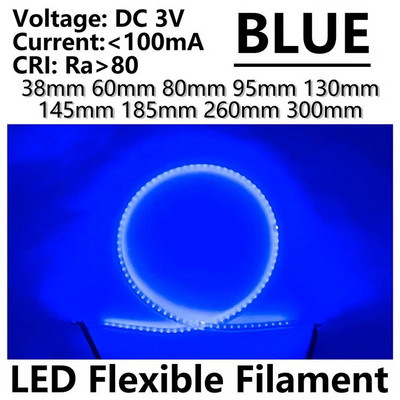 5 komada DC3V 38 mm 60 mm 80 mm 130 mm 145 mm 185 mm 260 mm 300 mm Dijelovi LED žarulje sa žarnom niti LED diode sa fleksibilnom žarnom niti Retro Edison žarulja