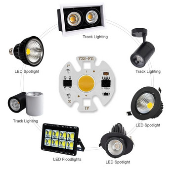 COB LED лампа 10W 20W 30W 50W 3-9W AC 220V LED крушка Лампа без нужда от драйвер Смарт IC Led лампа Крушка за Направи си сам прожектор Прожекторно осветление