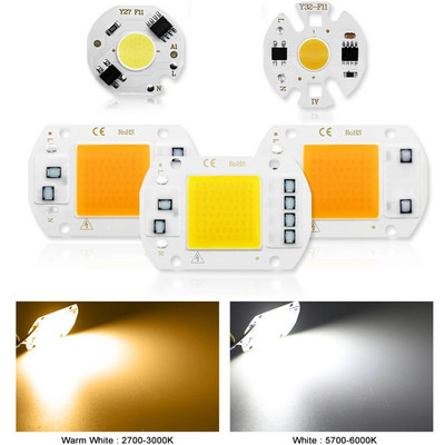 COB LED svjetiljka 10W 20W 30W 50W 3-9W AC 220V LED žarulja Lampa bez potrebe za vozačem Pametna IC Led svjetiljka Žarulja za DIY reflektor Reflektor