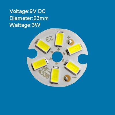 Kis méretű SMD Led Chip 2W - 7W 20mm - 32mm Lámpa Fénytábla Izzó Kerek Fényforrás