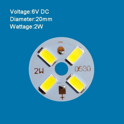 Kis méretű SMD Led Chip 2W - 7W 20mm - 32mm Lámpa Fénytábla Izzó Kerek Fényforrás