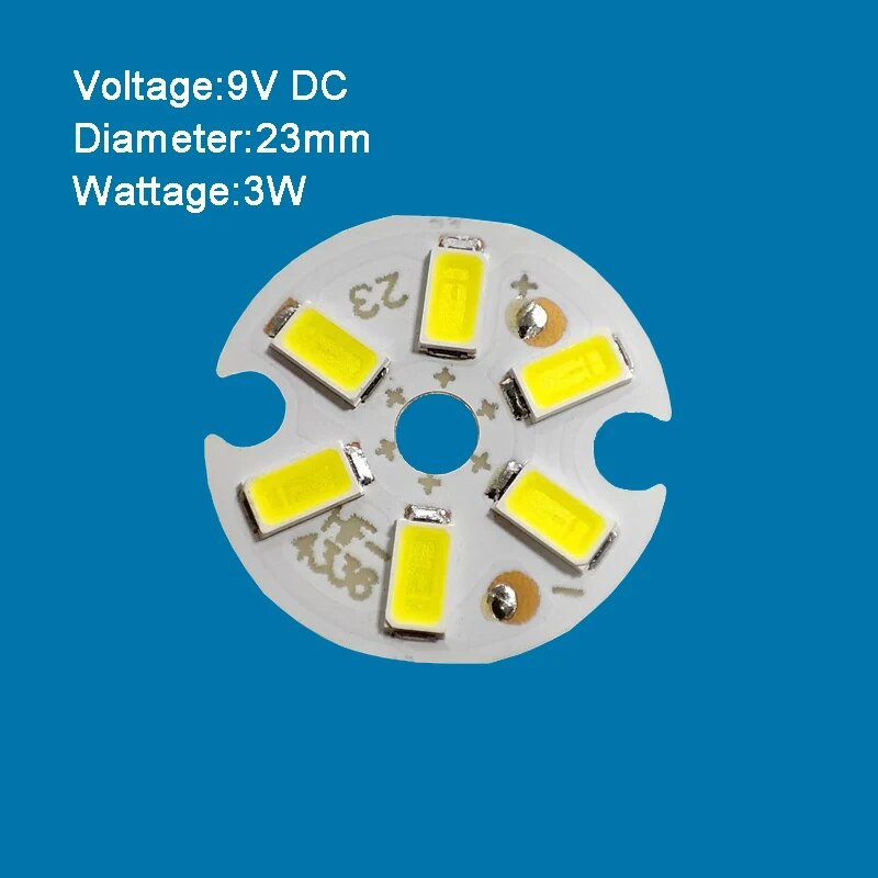 Kis méretű SMD Led Chip 2W - 7W 20mm - 32mm Lámpa Fénytábla Izzó Kerek Fényforrás