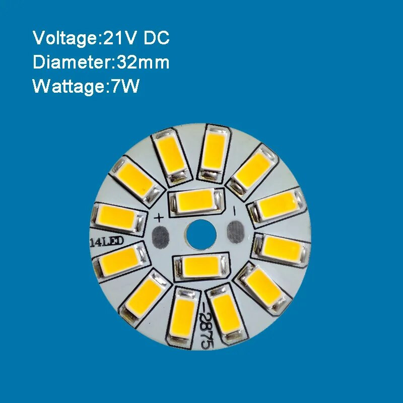 Kis méretű SMD Led Chip 2W - 7W 20mm - 32mm Lámpa Fénytábla Izzó Kerek Fényforrás