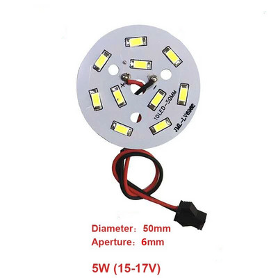 DALCAN didelio ryškumo LED 5730SMD lempos karoliukų šviesos plokštės lemputė apvalios transformacijos šviesos šaltinis 3-18W 32-100MM ir LED tvarkyklė.