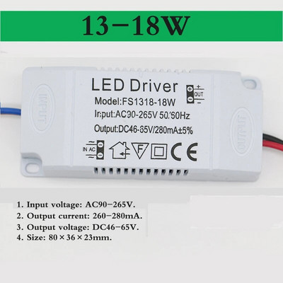 DALCAN didelio ryškumo LED 5730SMD lempos karoliukų šviesos plokštės lemputė apvalios transformacijos šviesos šaltinis 3-18W 32-100MM ir LED tvarkyklė.