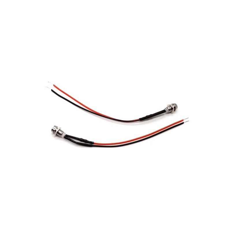 5db 5 mm-es előre bekábelezett LED-ek Izzó Ultra Bright Emitting Dióda jelzőlámpák 3V 5V6V 9V 12V 24V 36V 48V 110V 220V 8mm panelre szerelhető