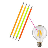 20Pcs Dc 3v 12v 57v 38MM Cob Led žarna nit 2200k Bijela Plava Crvena Ružičasta Edison žarulja Dijelovi Lampa Žarulja sa žarnom niti Dodaci Diode