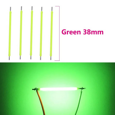 20Pcs Dc 3v 12v 57v 38MM Cob Led žarna nit 2200k Bijela Plava Crvena Ružičasta Edison žarulja Dijelovi Lampa Žarulja sa žarnom niti Dodaci Diode