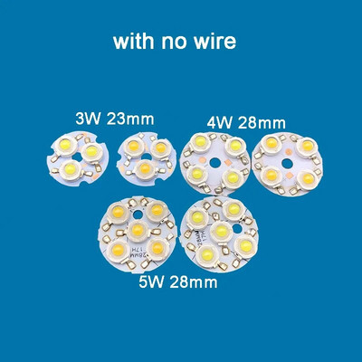 LED visoke svjetline 3W 4W 5W Topla bijela lampa Perla rasvjetna ploča Žarulja Okrugli izvor svjetla