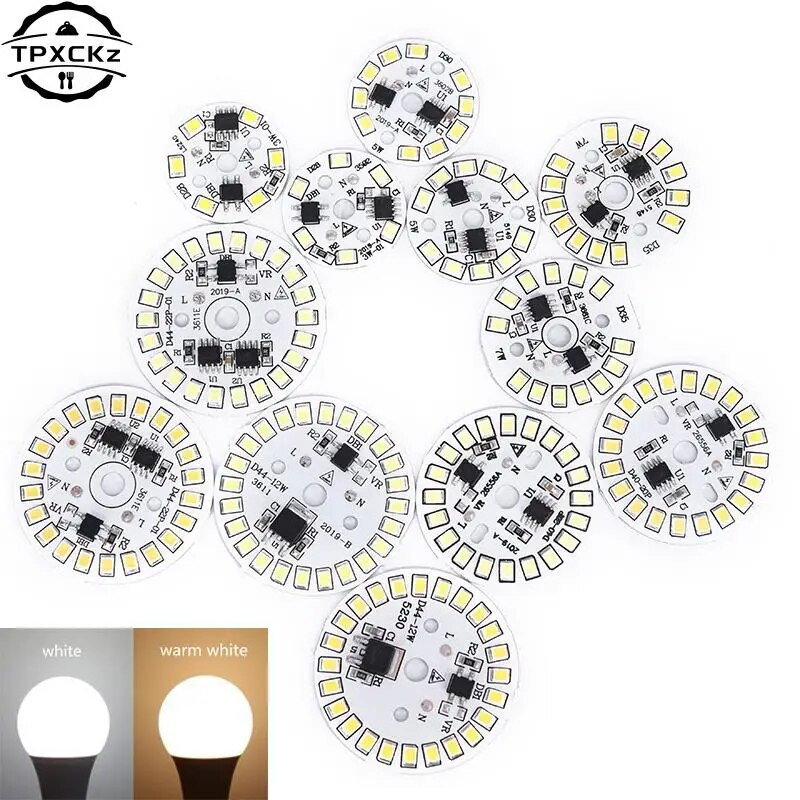 Λάμπα LED 220V Patch Λάμπα SMD Plate Circular Module Πλάκα πηγής φωτός για φως λαμπτήρα