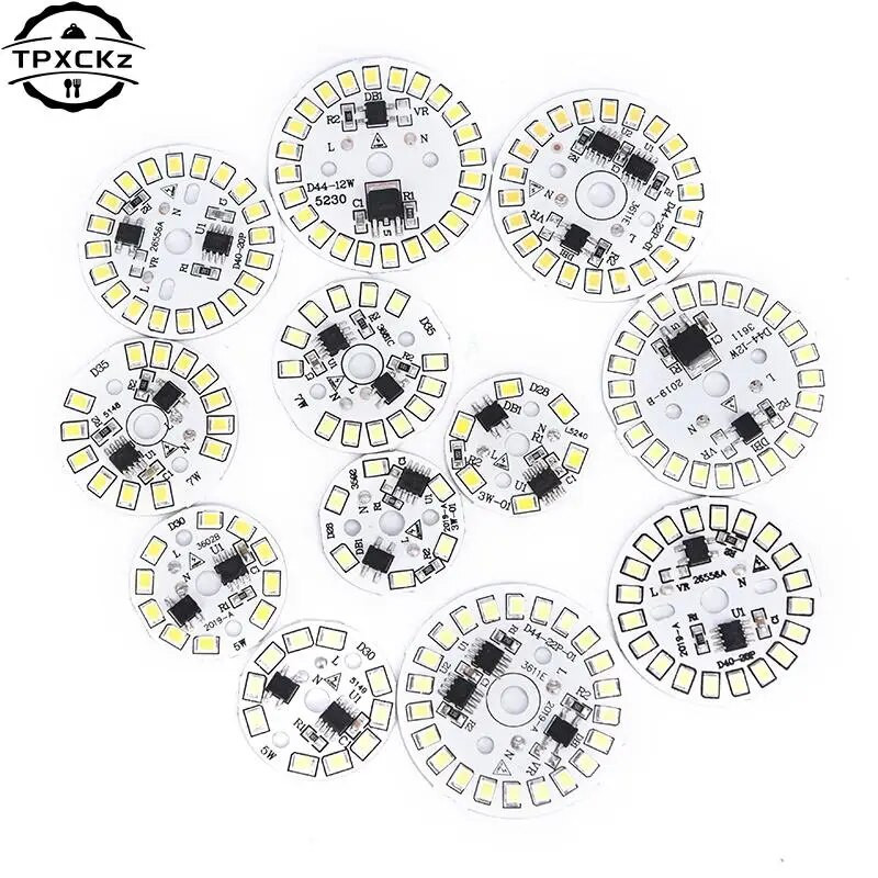Λάμπα LED 220V Patch Λάμπα SMD Plate Circular Module Πλάκα πηγής φωτός για φως λαμπτήρα