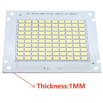50W High Lumens LED Flood Light DC30-32V Epistar PCB SMD 5730 White 6000K LED Chips πόρος πλάκας LED Floodlight DIY LED λαμπτήρες Beads