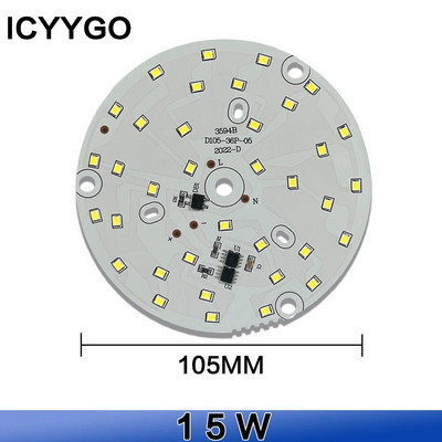 1 DB illesztőprogram-mentes LED-es lámpatábla 18W 15W 12W 9W 7W 5W 3W SMD 2835 Chip AC 220V-240V LED alsó lámpa világítás spotlámpa