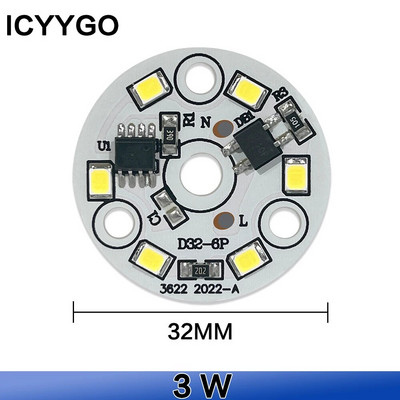 1 DB illesztőprogram-mentes LED-es lámpatábla 18W 15W 12W 9W 7W 5W 3W SMD 2835 Chip AC 220V-240V LED alsó lámpa világítás spotlámpa
