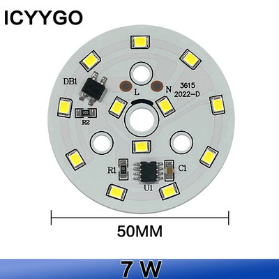 1 DB illesztőprogram-mentes LED-es lámpatábla 18W 15W 12W 9W 7W 5W 3W SMD 2835 Chip AC 220V-240V LED alsó lámpa világítás spotlámpa