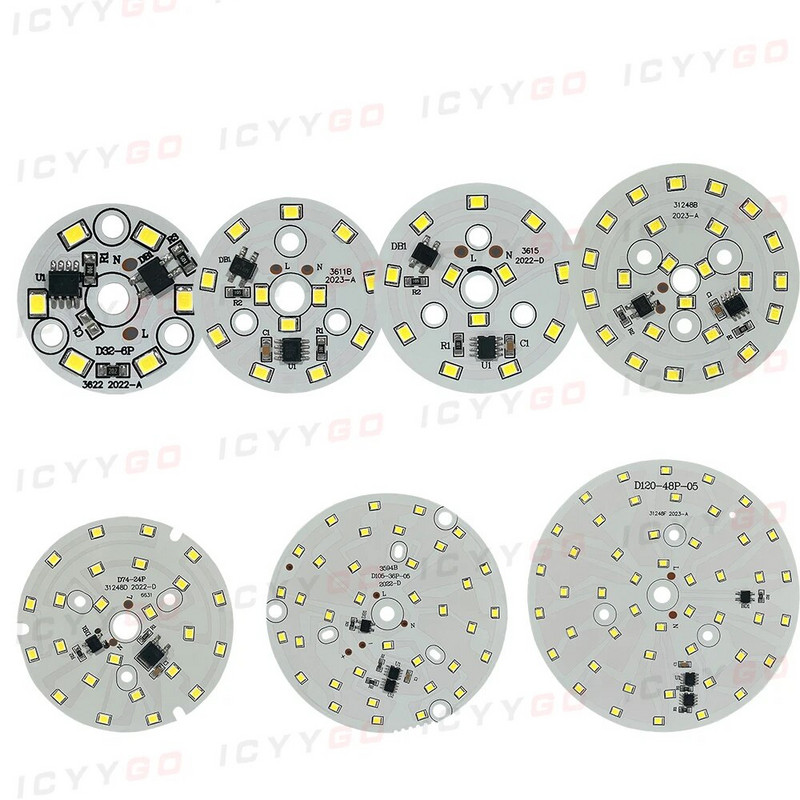 1 DB illesztőprogram-mentes LED-es lámpatábla 18W 15W 12W 9W 7W 5W 3W SMD 2835 Chip AC 220V-240V LED alsó lámpa világítás spotlámpa