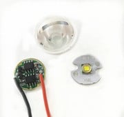5050 XM-L LED T6 fehér fény 20 mm-es csillag NYÁK+ 3,7 V 5 üzemmódú led meghajtóval + T6 15 fokos led lencse alaptartó készlettel