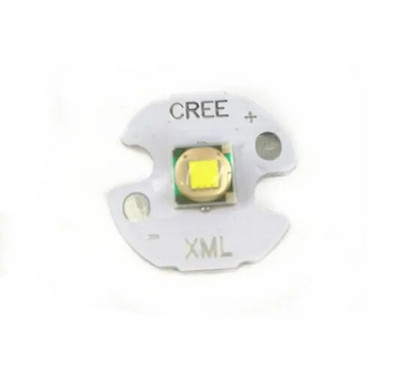 5050 XM-L LED T6 fehér fény 20 mm-es csillag NYÁK+ 3,7 V 5 üzemmódú led meghajtóval + T6 15 fokos led lencse alaptartó készlettel