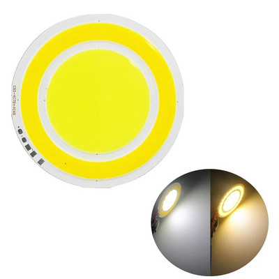 Új üzlet promóciós 82 mm-es kerek, kétszínű LED COB dióda a fedélzeten 12V 3000K 6500K 4w barkácsolás beltéri kültéri izzóhoz