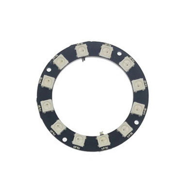 1db DC5V WS2812 5050 RGB LED kerek gyűrű 1 8 12 16 24 bites SMD5050 RGB LED színes lámpa okos integrált meghajtókkal