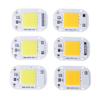 LED чип 20W 30W 50W AC110 220V Smart COB лампа Beads LED лампа без драйвер Направи си сам Lampada Външна чип светлина Прожектор Прожектор