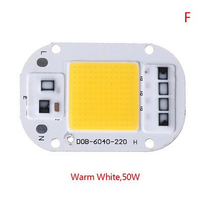 LED чип 20W 30W 50W AC110 220V Smart COB лампа Beads LED лампа без драйвер Направи си сам Lampada Външна чип светлина Прожектор Прожектор