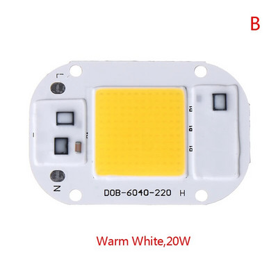 LED чип 20W 30W 50W AC110 220V Smart COB лампа Beads LED лампа без драйвер Направи си сам Lampada Външна чип светлина Прожектор Прожектор