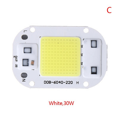LED чип 20W 30W 50W AC110 220V Smart COB лампа Beads LED лампа без драйвер Направи си сам Lampada Външна чип светлина Прожектор Прожектор