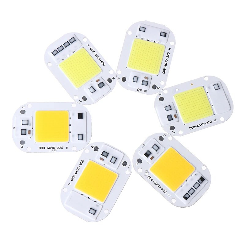 LED чип 20W 30W 50W AC110 220V Smart COB лампа Beads LED лампа без драйвер Направи си сам Lampada Външна чип светлина Прожектор Прожектор