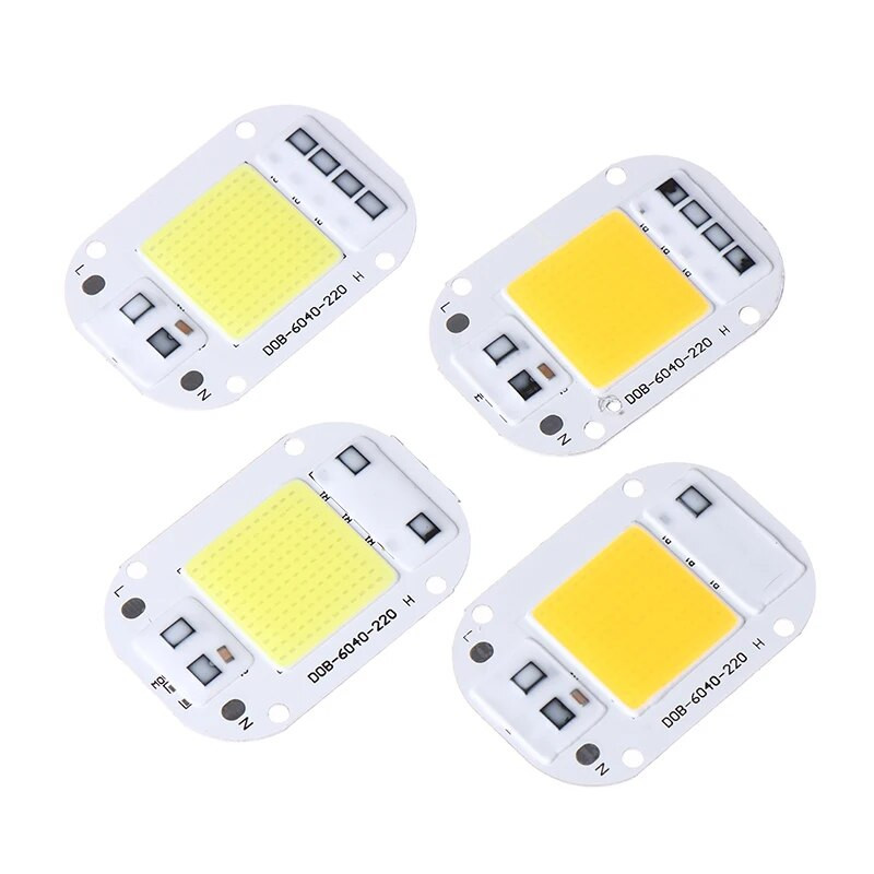 LED чип 20W 30W 50W AC110 220V Smart COB лампа Beads LED лампа без драйвер Направи си сам Lampada Външна чип светлина Прожектор Прожектор