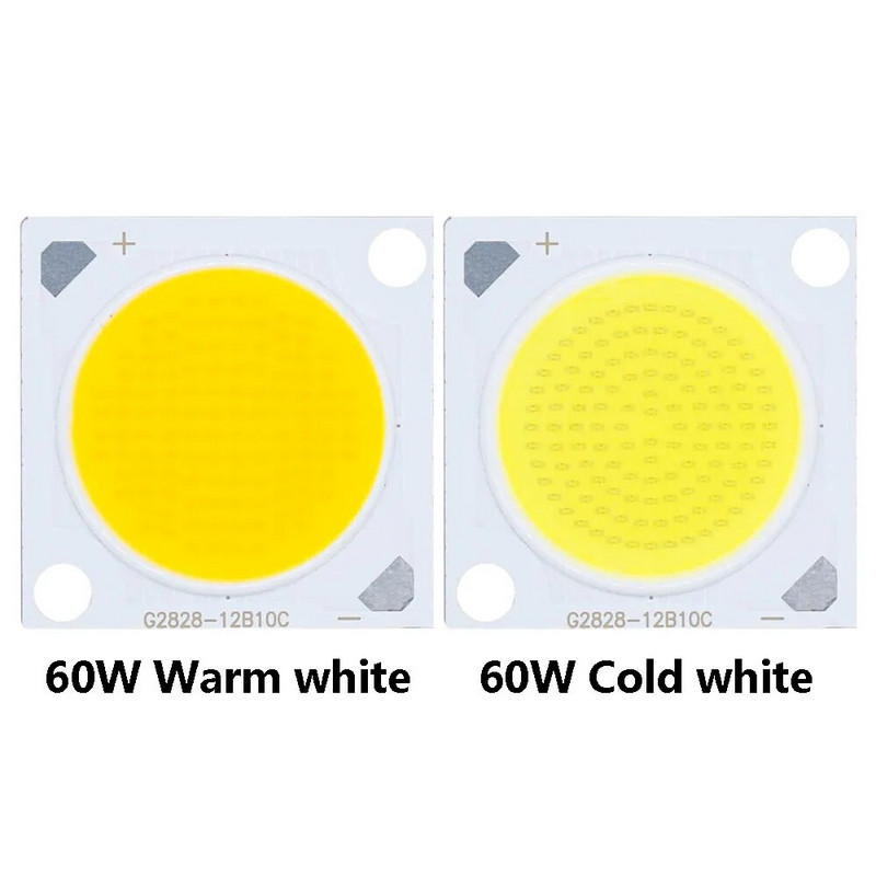 LED Chip 60W 30-32V Super Power LED COB izzó 28MM 1500mA LED lámpához Spotlámpa Alsó lámpa hideg fehér melegfehér
