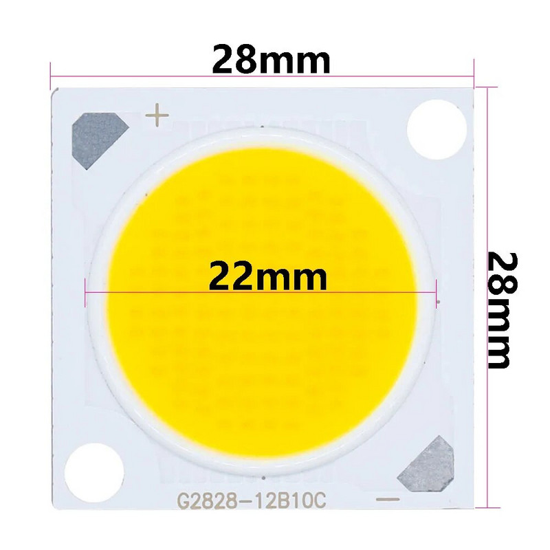 LED Chip 60W 30-32V Super Power LED COB izzó 28MM 1500mA LED lámpához Spotlámpa Alsó lámpa hideg fehér melegfehér