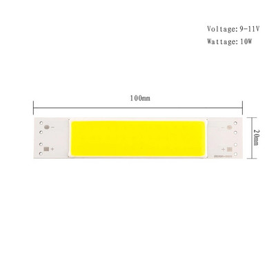 6V 12V COB LED120 × 20mm Chip 10W Square Ultra Bright LED Matrix 12V Modul Chip Autó, Működő, Beltéri Környezeti Fény DIY Design