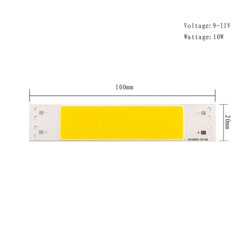 6V 12V COB LED120 × 20mm Chip 10W Square Ultra Bright LED Matrix 12V Modul Chip Autó, Működő, Beltéri Környezeti Fény DIY Design