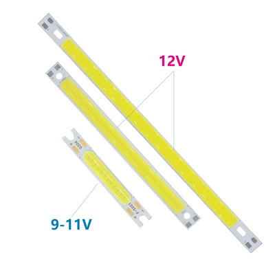 DC9-11V või 12V 200x10mm 120x10mm 50x7mm valgusdiood 12W 6W 3W1000-1500LM COB LED-riba valgus COB ribad Lamp jahe valge