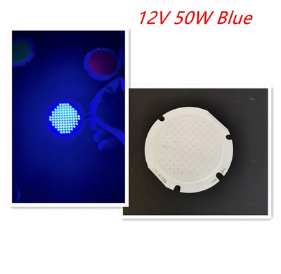 50 mm RGB LED COB svjetlo Chip Module 12 V Okrugla na ploči 50 W žarulja Led bijela plava crvena zelena svjetiljka za prigušivanje rasvjete dekoracije