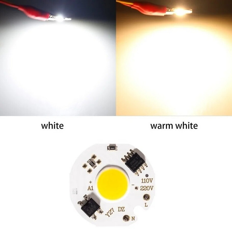 AvvRxx Cip LED COB 220V 3W 5W 7W 9W Alb Rece Cald Y27 Bead Chip COB Mărgele Led Nu au nevoie de driver pentru reflectoare DIY Projector