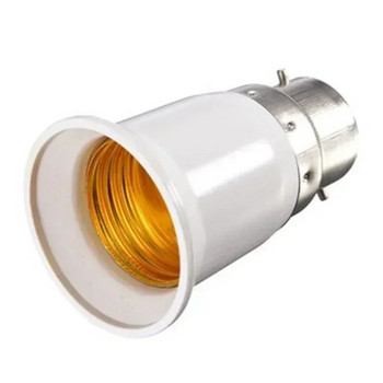 1/10 бр. Адаптер за светодиодна лампа B22 към E27 Цокъл за крушка Преобразувател на лампи Основа за преобразуване на държача Преобразувател на електрически крушки Аксесоари за гнездо