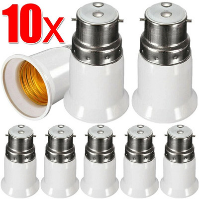 1/10 tk Led lambi adapter B22 kuni E27 pirnipesad muundur lambid põhi konversioonihoidik muundur lambipirnid pesa tarvikud